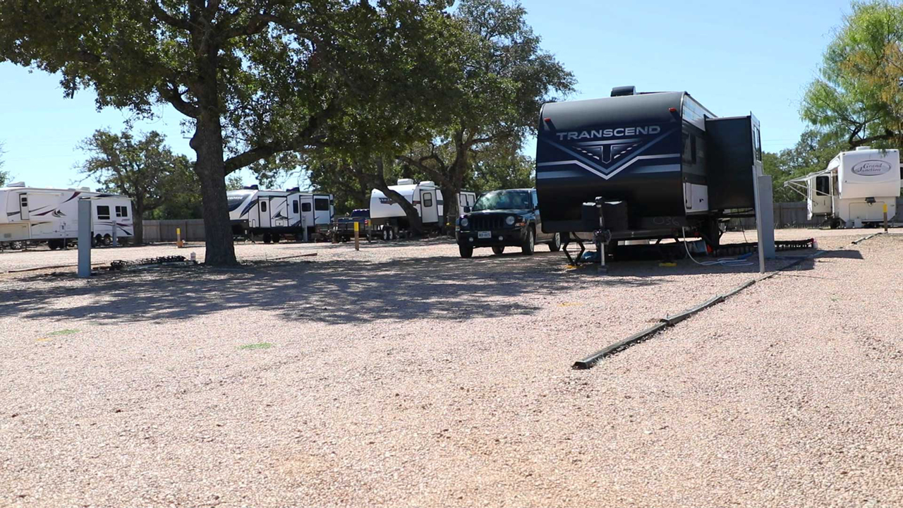 Camp area at Seven Lakes RV Resort