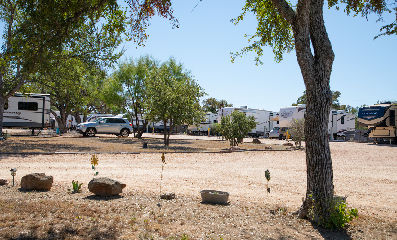 Camping sites at the resort