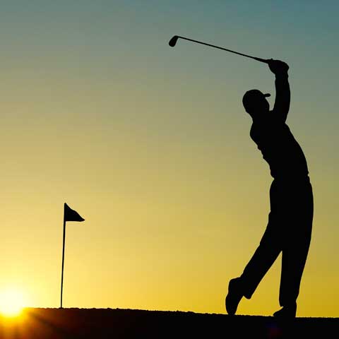 Golf course near Lake Buchanan
