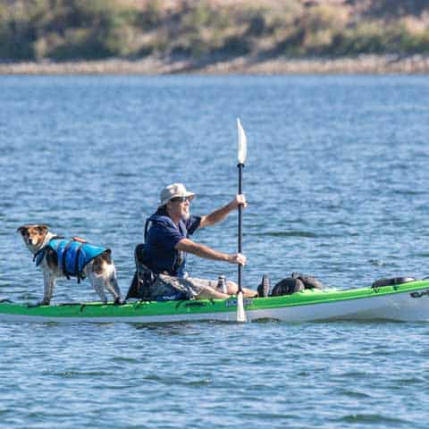 Kayaking on Lake Buchanan